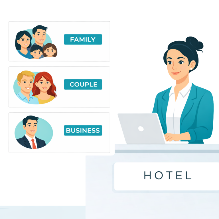 Illustration of marketing segmentation possibility for hospitality industry