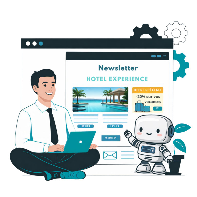 Exemple concret de la conception d'une newsletter hoteliere